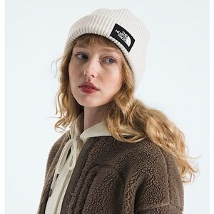 New The North Face Salty Lined White  Beanie